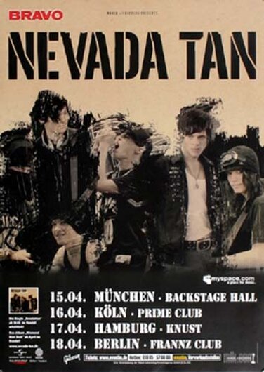 Nevada Tan - Unplugged Panik, Tour 2010 - Konzertplakat