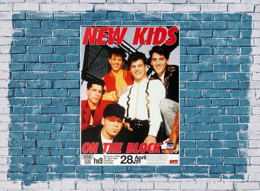 New Kids Of The Block - Step By Step, Tour 1991 - Konzertplakat