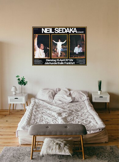 Neil Sedaka - Steppin Out, Frankfurt 1976 - Konzertplakat
