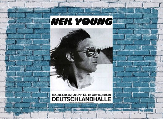 Neil Young - Trans, Berlin 1982 - Konzertplakat
