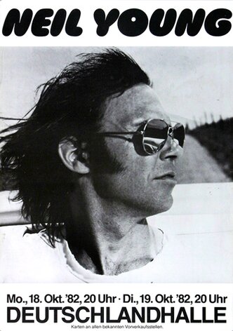 Neil Young - Trans, Berlin 1982 - Konzertplakat