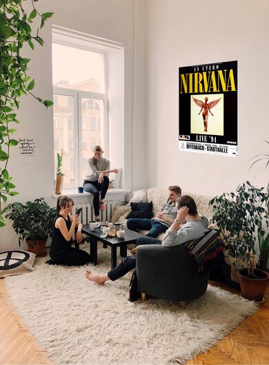 Nirvana - In Utero, Frankfurt 1994 - Konzertplakat
