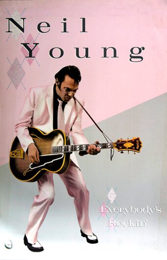 Neil Young - Everybodys Rockin,  1983 - Konzertplakat