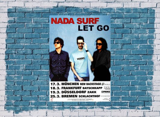 Nada Surf - Lets Go, Tour 2003 - Konzertplakat