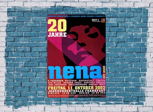 Nena - Nena And Friends, Frankfurt 2002 - Konzertplakat