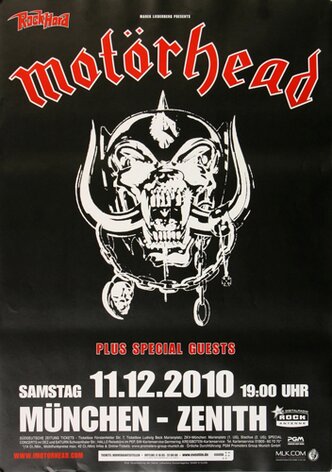 Motörhead  - Lemmy , München 2010 - Konzertplakat