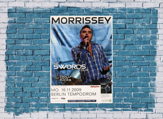 Morrissey - The Swords, Berlin 2009 - Konzertplakat