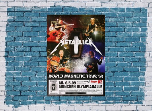 Metallica - World Magnetic , Mnchen 2009 - Konzertplakat