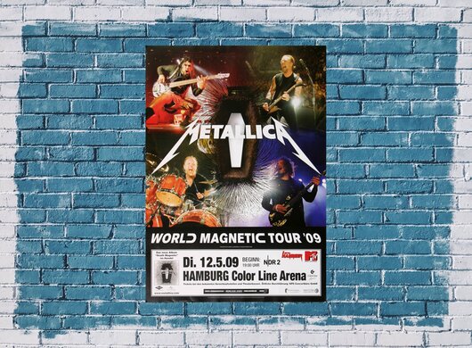 Metallica - Woorld Magnetic , Hamburg 2009 - Konzertplakat