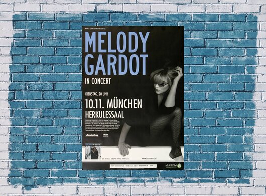 Melody Gardot - Baby I´m A Fool, München 2009 - Konzertplakat