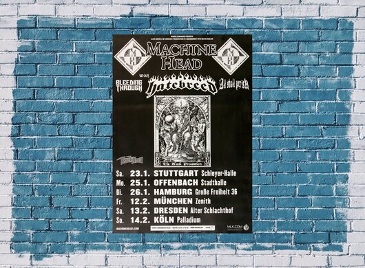 Machine Head - Unto The Locust, Tour 2010 - Konzertplakat