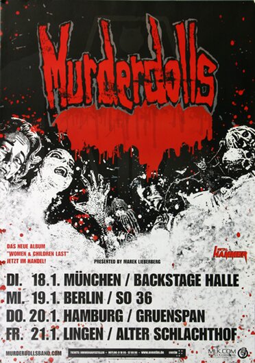 Murderdolls - Women & Children Last, Tour 2011 - Konzertplakat