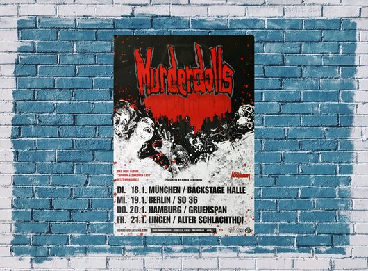 Murderdolls - Women & Children Last, Tour 2011 - Konzertplakat