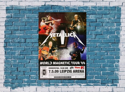 Metallica - World Magnetic , Leipzig 2009 - Konzertplakat