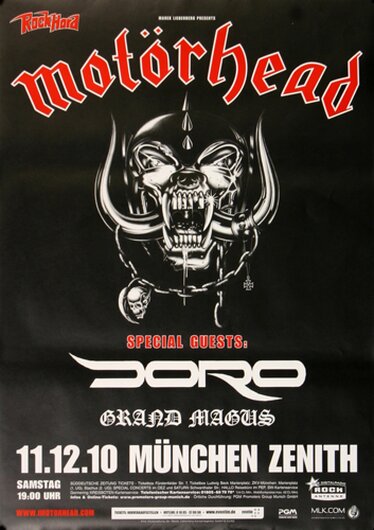 Motörhead  - Lemmy & Doro , München 2010 - Konzertplakat
