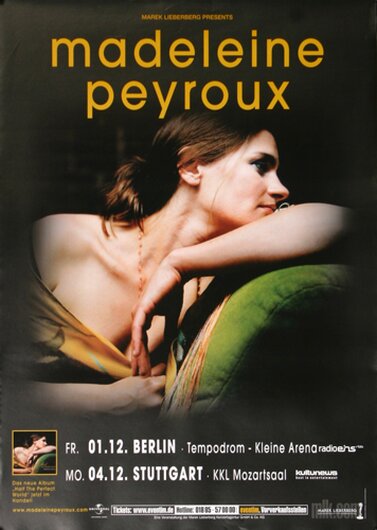 Madeleine Peyroux - Half The Perfect World, Berlin & Saarbrücken 2006 - Konzertplakat