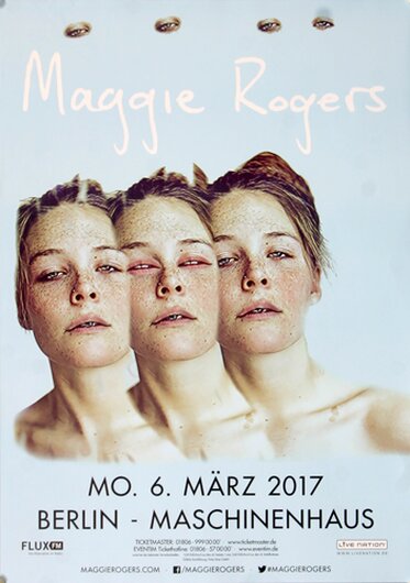 Maggie Rogers - The Light Is Fading , Berlin 2017 - Konzertplakat