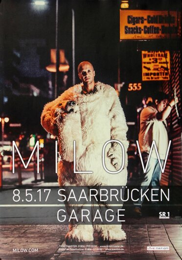 Milow - Modern Heart , Saarbrücken 2017 - Konzertplakat