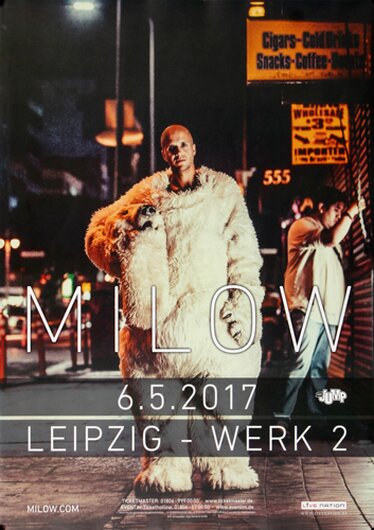 Milow - Modern Heart , Leipzig 2017 - Konzertplakat