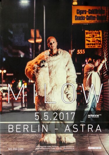 Milow - Modern Heart , Berlin 2017 - Konzertplakat