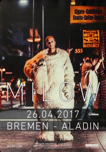 Milow - Modern Heart , Bremen 2017 - Konzertplakat