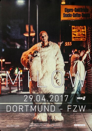 Milow - Modern Heart , Dortmund 2017 - Konzertplakat
