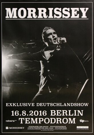 Morrissey - Autobiography, Berlin 2016 - Konzertplakat