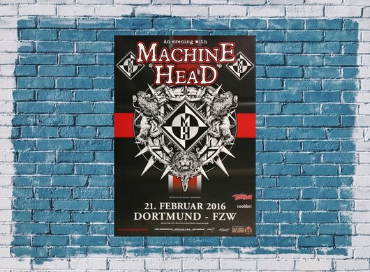 Machine Head - Game Over , Dortmund 2016 - Konzertplakat