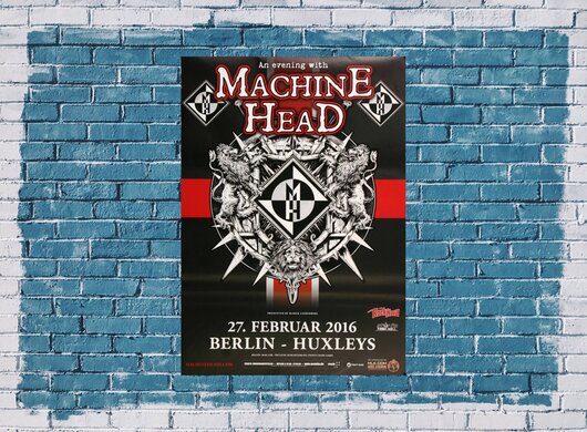 Machine Head - Game Over , Berlin 2016 - Konzertplakat