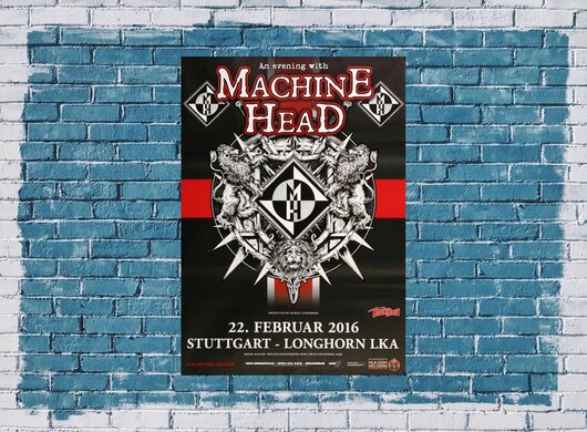 Machine Head - Game Over , Stuttgart 2016 - Konzertplakat