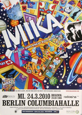 Mika - The Boy Who , Berlin 2010 - Konzertplakat