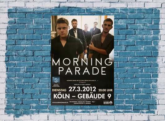 Morning Parade - Parlophone, Köln 2012 - Konzertplakat