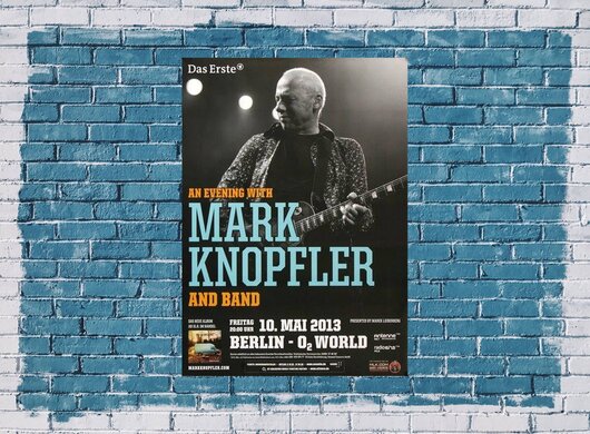 Mark Knopfler - Hot Or Wath , Berlin 2013 - Konzertplakat