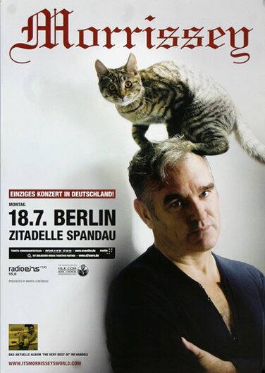 Morrissey - The Last Playboy, Berlin 2011 - Konzertplakat