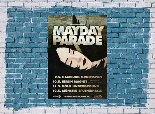 Mayday Parade - Black Lines, Tour 2011 - Konzertplakat