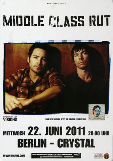 Middle Class Rut - Hurricane, Berlin 2011 - Konzertplakat