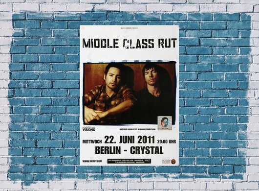 Middle Class Rut - Hurricane, Berlin 2011 - Konzertplakat