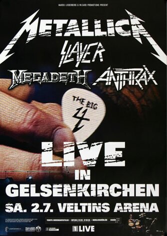 Metallica - The Big 4, Gelsenkirchen 2011 - Konzertplakat