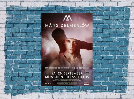 Mäns Zelmerlöw - Heroes , München 2015 - Konzertplakat