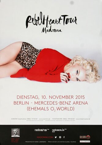 Madonna - Rebel Heart , Berlin 2015 - Konzertplakat