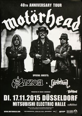 Motörhead  - Black Magic , Düsseldorf 2015 - Konzertplakat