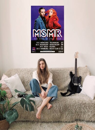 MS MR - Hoe Does It Feel, Tour 2015 - Konzertplakat