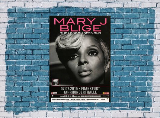 Mary J.Blige - The London Session, Frankfurt 2015 - Konzertplakat