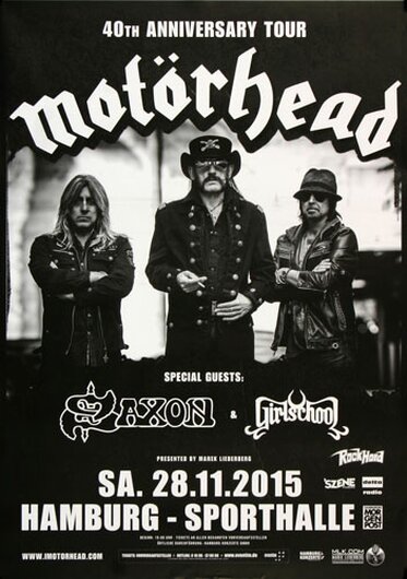 Motörhead  - Black Magic , Hamburg 2015 - Konzertplakat