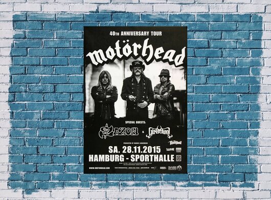 Motörhead  - Black Magic , Hamburg 2015 - Konzertplakat