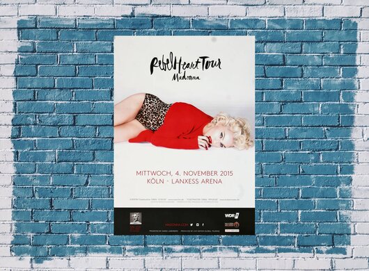 Madonna - Rebel Heart , Köln 2015 - Konzertplakat
