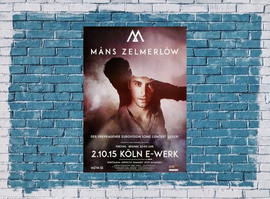 Mäns Zelmerlöw - Heroes , Köln 2015 - Konzertplakat