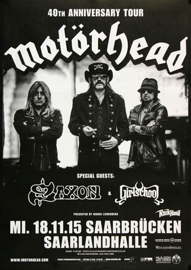 Motörhead  - Black Magic , Saarbrücken 2015 - Konzertplakat