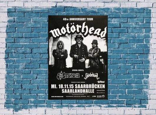 Motörhead  - Black Magic , Saarbrücken 2015 - Konzertplakat