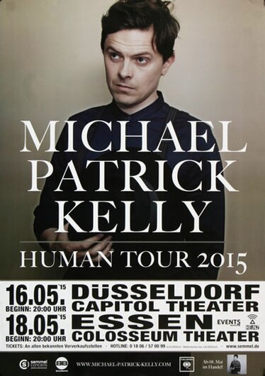 Michael Patrick Kelly, Human Tour, Düsseldorf & Essen, 2015, Konzertplakat